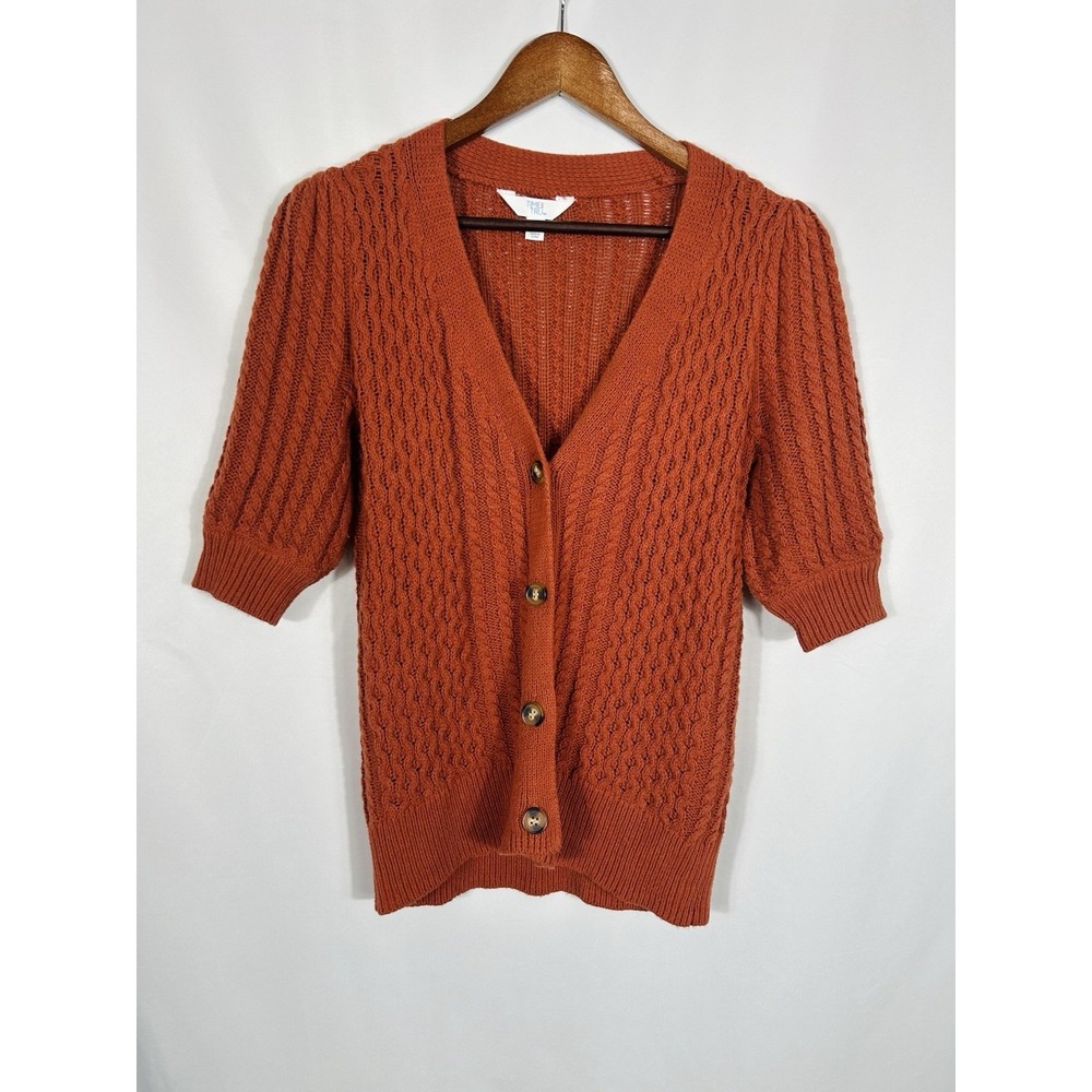 Y2K Cable Knit Cardigan SZ XS Boho Grunge Indie Art Scene Elena Bella Swan‎ FLAW